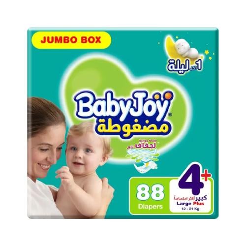بيبي جوي حفاضات الأطفال كبير رقم 4+ 12-21 كيلو 88ح...