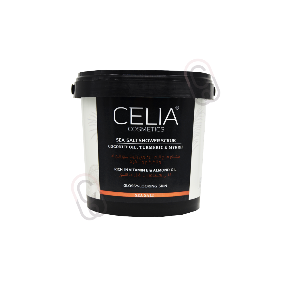 سيليا مقشر الجسم بالملح رغوي بالكركم و المره و جوز الهند 750جم