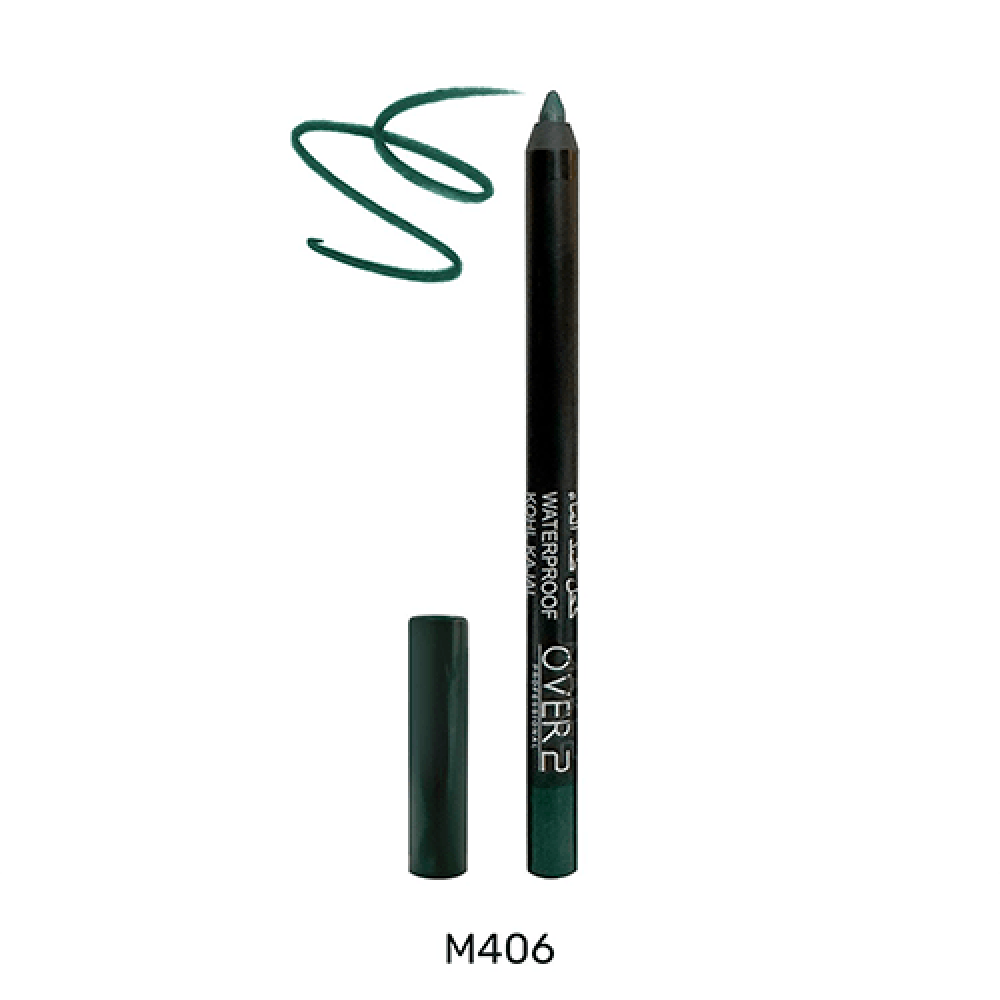 ميك اوفر 22 كحل كاجال اخضر غامق مقاوم الماء M406