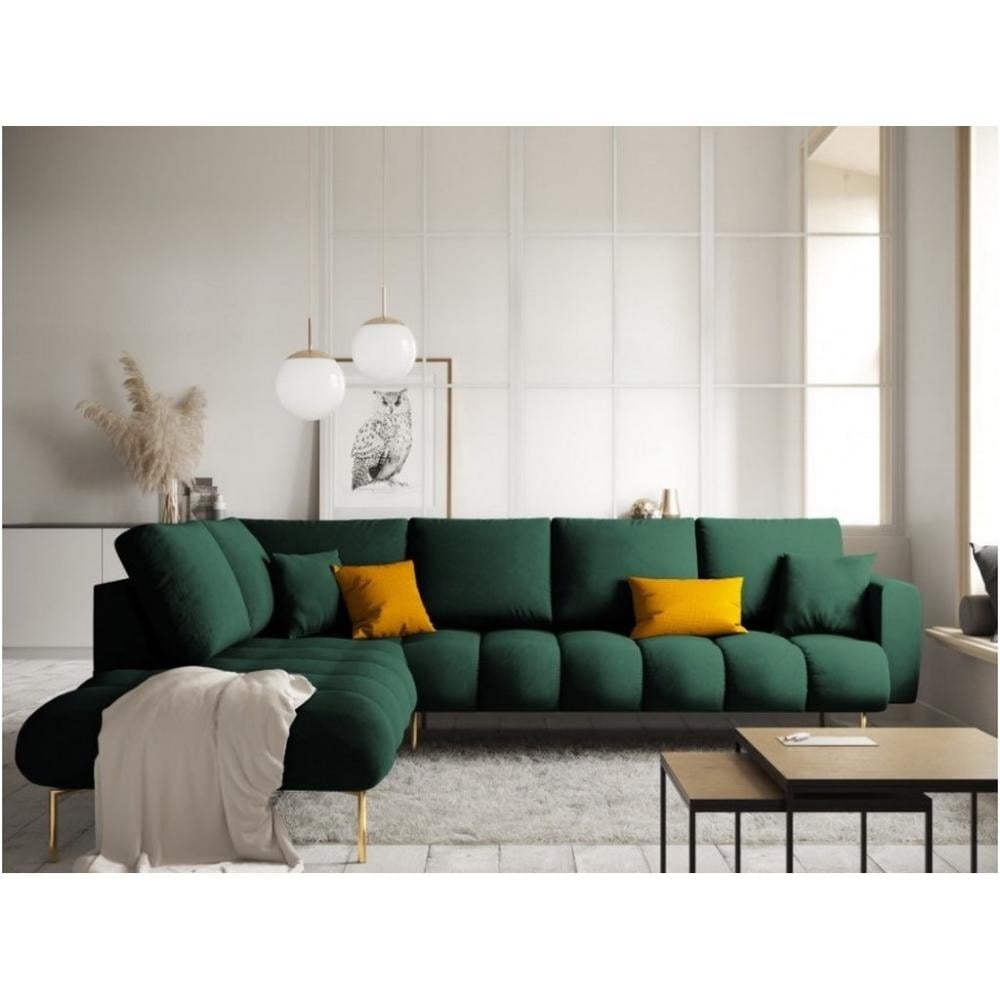 كنبة زاوية 85×180×85×250 سم - أخضر