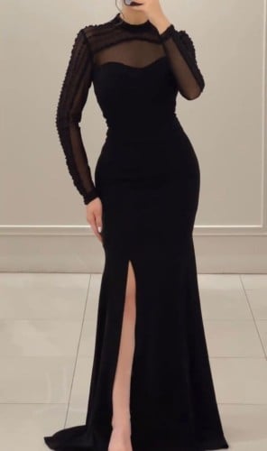 فستان اسود فخم