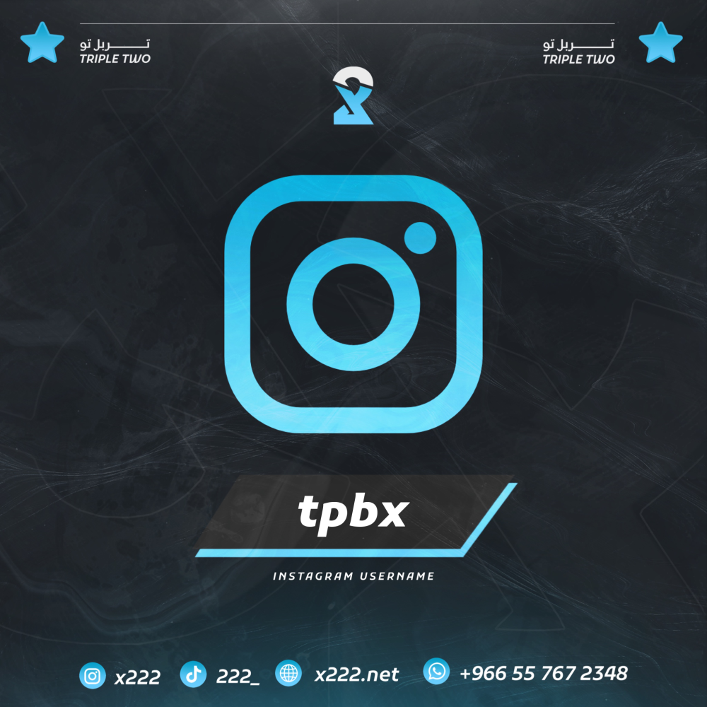 Instagram Username : @tpbx
