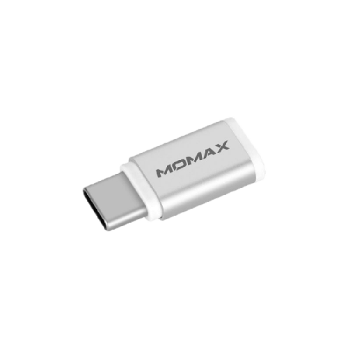 وصلة موماكس محول من مايكرو USB إلى Type-C - فضي