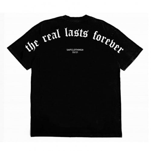 “THE REAL LASTS FOREVER T- SHIRT / BLACK” SS/21