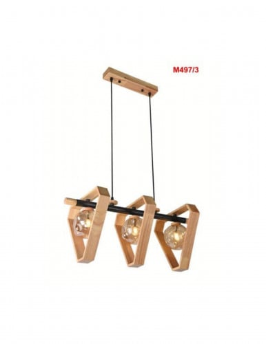 ثريا خشبي ثلاثيه