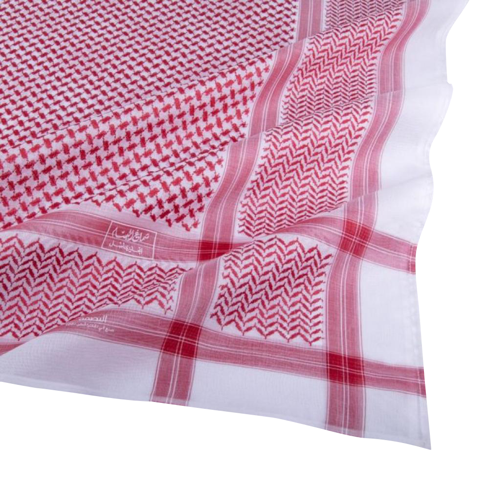 شماغ البسام بصمة 3 بلون فاتح