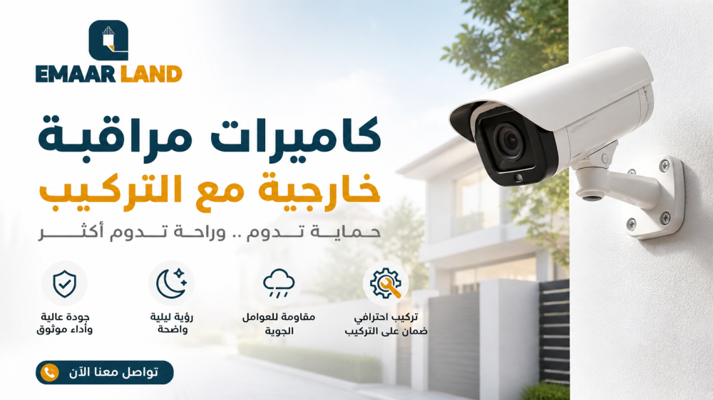 كاميرات مراقبة خارجية مع التركيب:  اختر حماية منزلك
