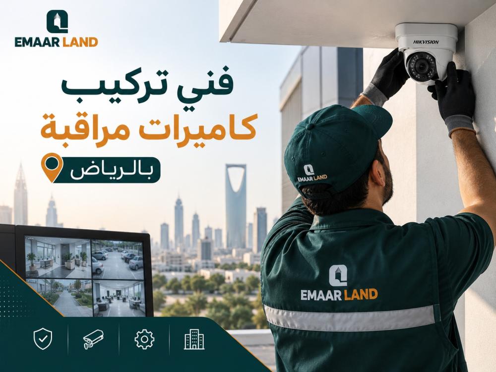 فني تركيب كاميرات مراقبة بالرياض: حماية دقيقة للمنازل والأعمال