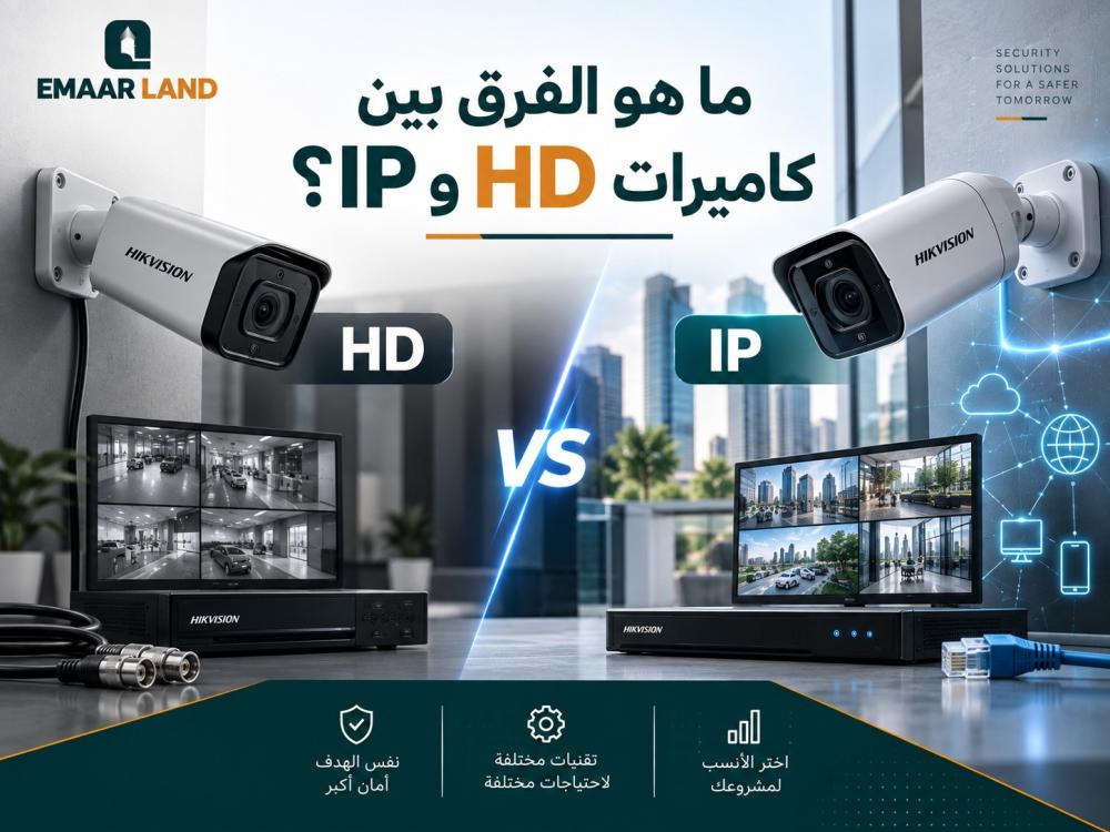 الفرق بين كاميرات HD وIP