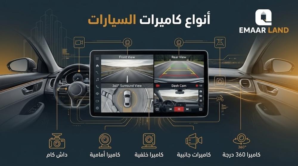 أنواع كاميرات السيارات