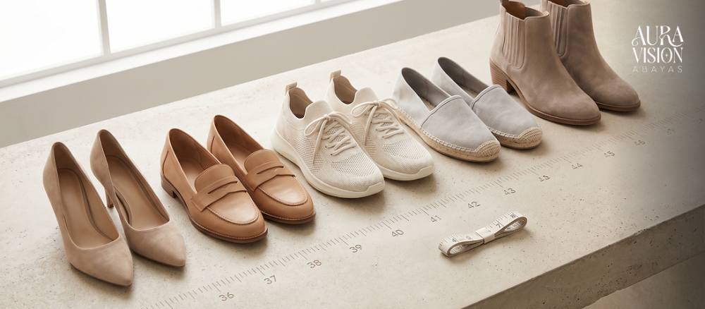مقاسات الأحذية النسائية