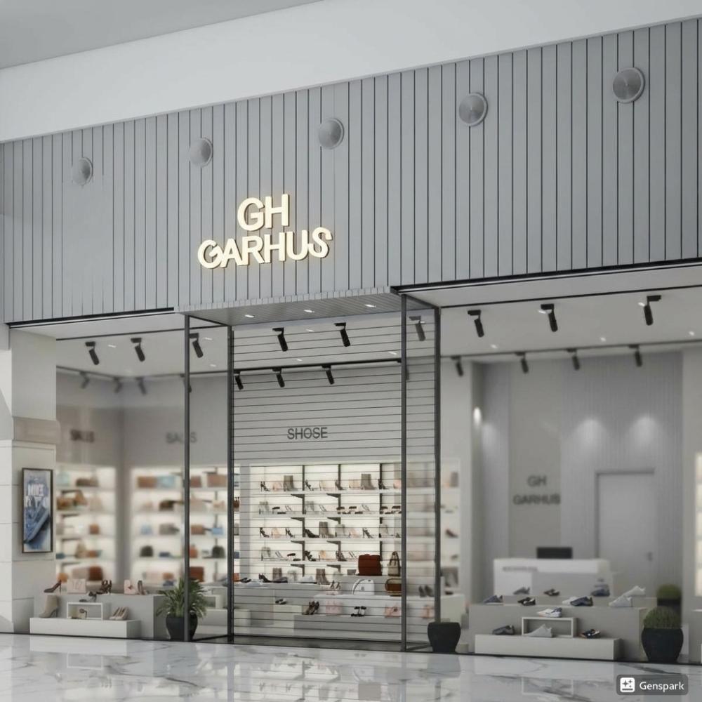 تصميم محل احذية وشنط