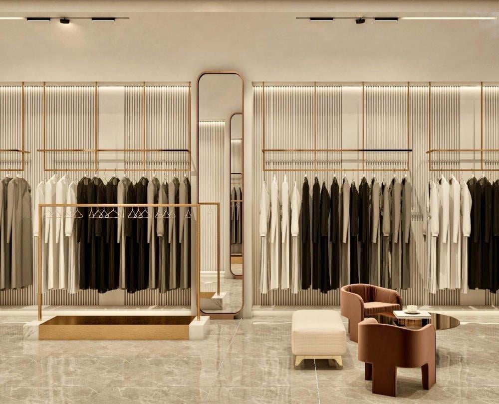 تصميم محل عبايات نسائي