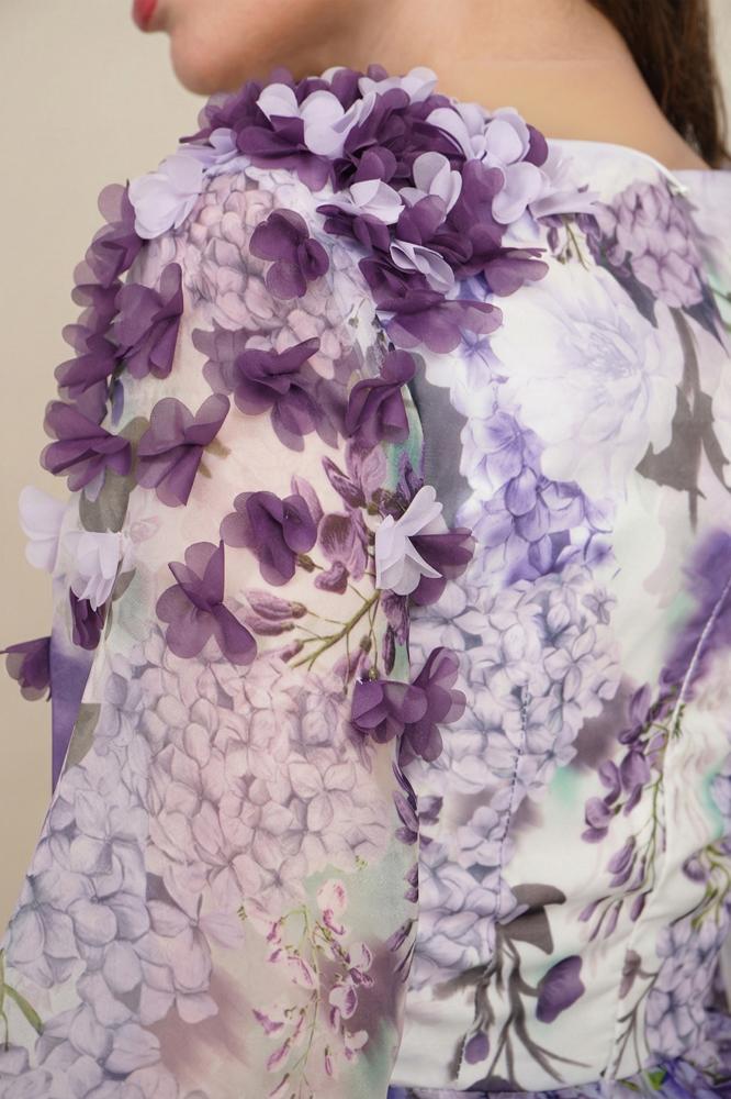 Short floral print dress المقاس:(XL)
