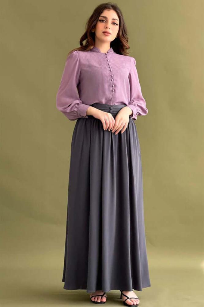 pleated skirt المقاس:(M)