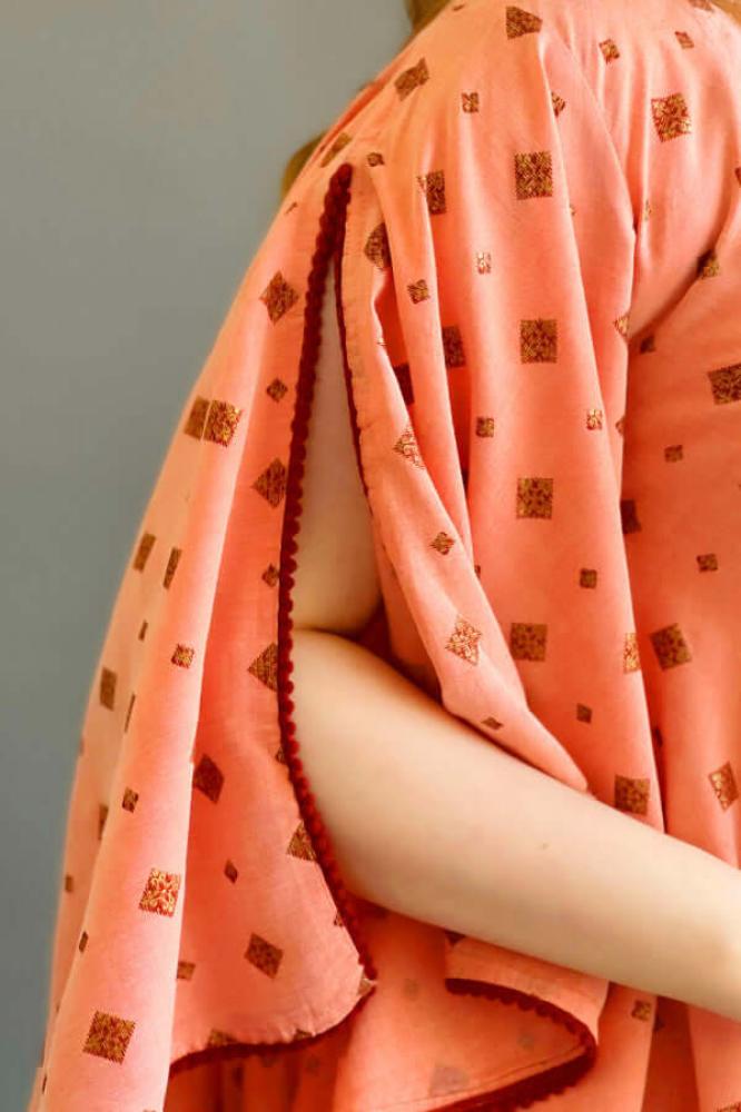 Women's fuchsia wide jalabiya المقاس:(L)