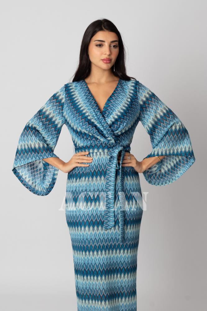 Crochet maxi dress المقاس:(M - 38)