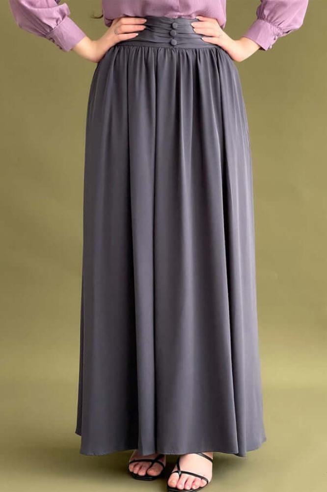 pleated skirt المقاس:(M)