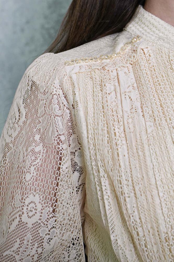 Beige tiered draped midi dress المقاس:(L - 40)