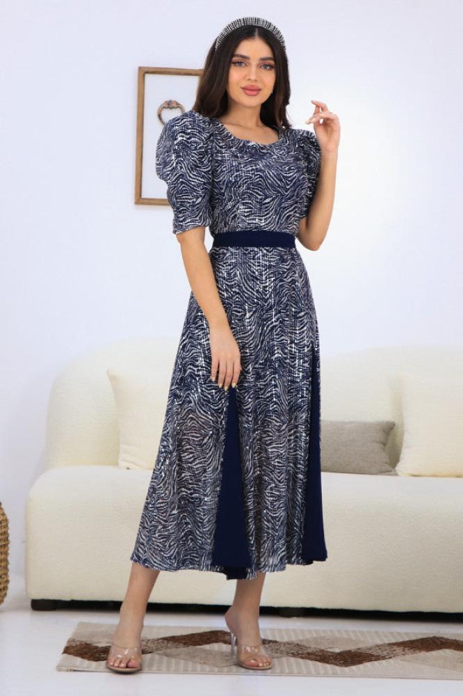 Navy blue sugar sequin dress المقاس:(L - 40)