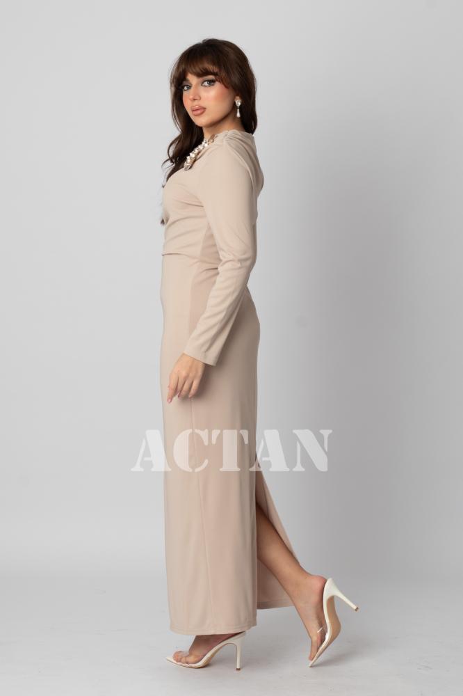 Brooch-embellished bodycon dress المقاس:(S - 36)