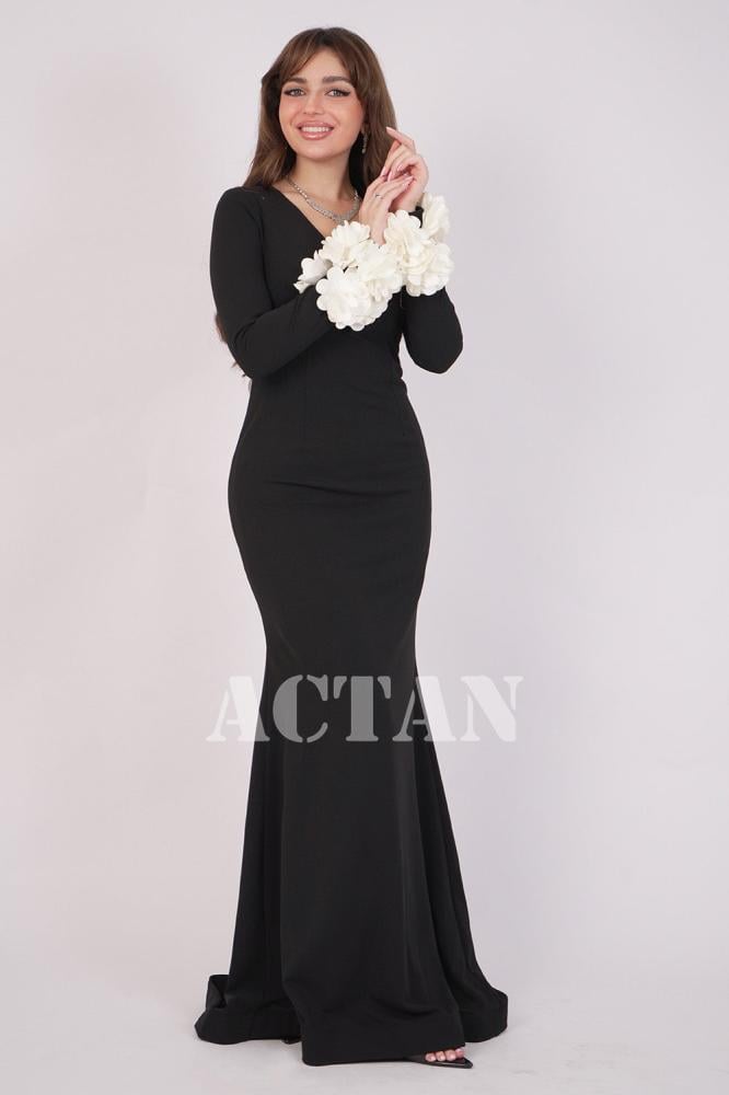 Pink appliqué sleeve bodycon dress المقاس:(L)