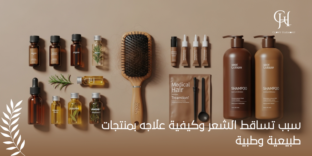 سبب تساقط الشعر وكيفية علاجه بمنتجات طبيعية وطبية