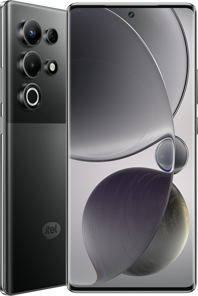 Itel S25 Ultra Dual SIM Bromo Black 8+8GB RAM 256GB 4G - Middle East Version