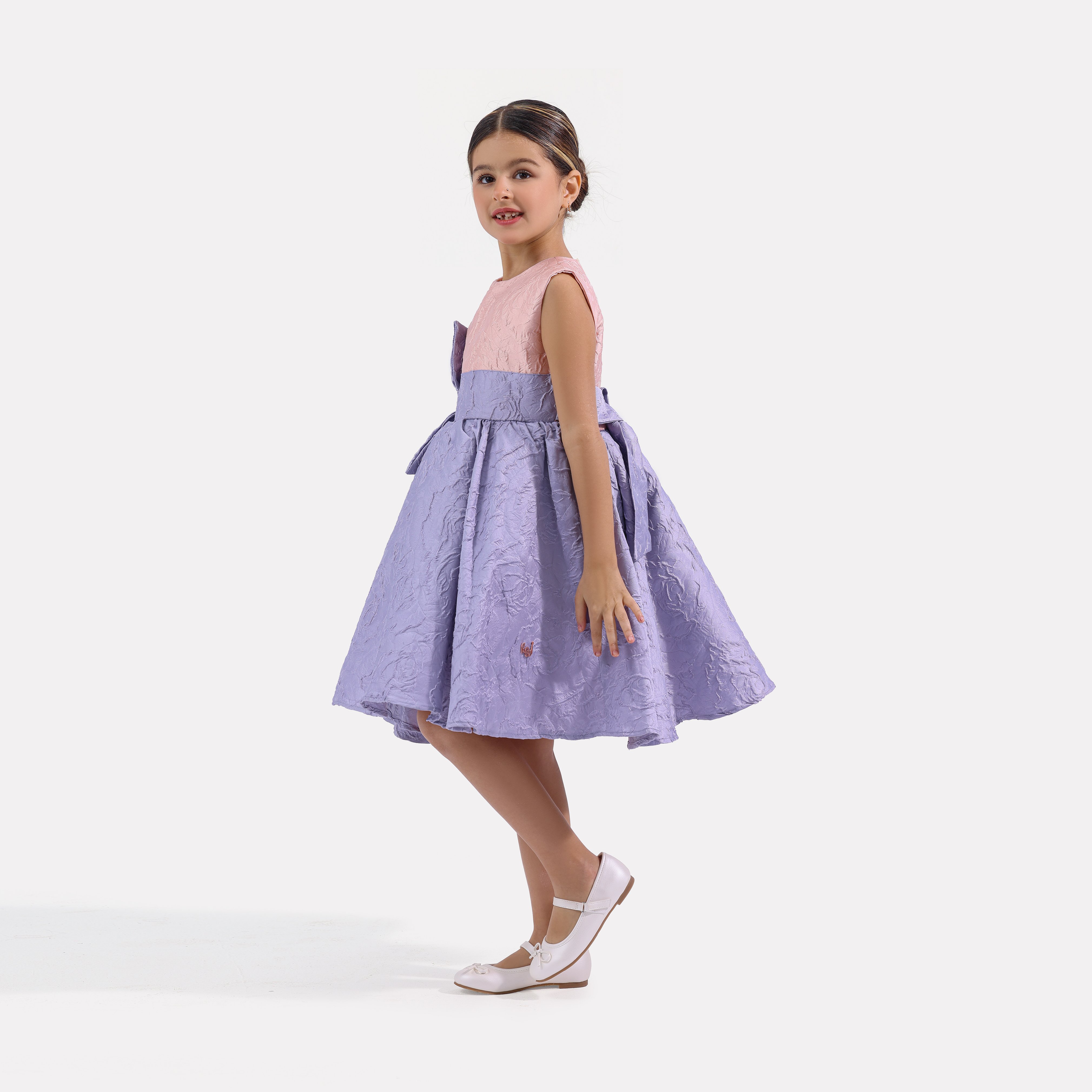 فستان فرح بفيونكة بناتي