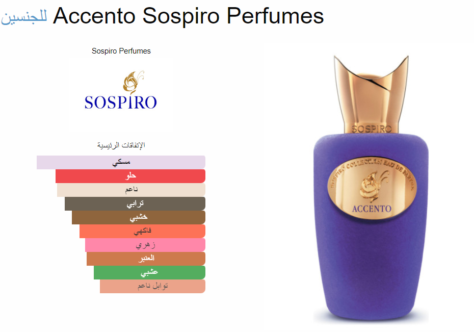 عطر اكسنتو من سوسبيرو