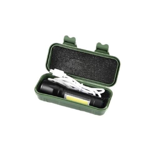 مصباح يدوي صغير قابل لاعادة الشحن بمنفذ USB