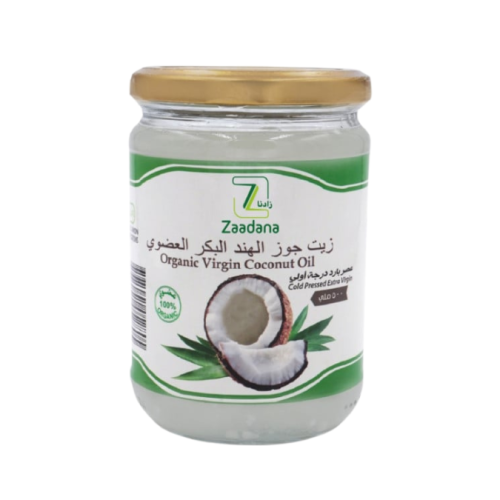 زيت جوز الهند العضوي خالي من الجلوتين 500 ملم
