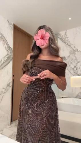 فستان سهره المزين بالكلفه الخرز