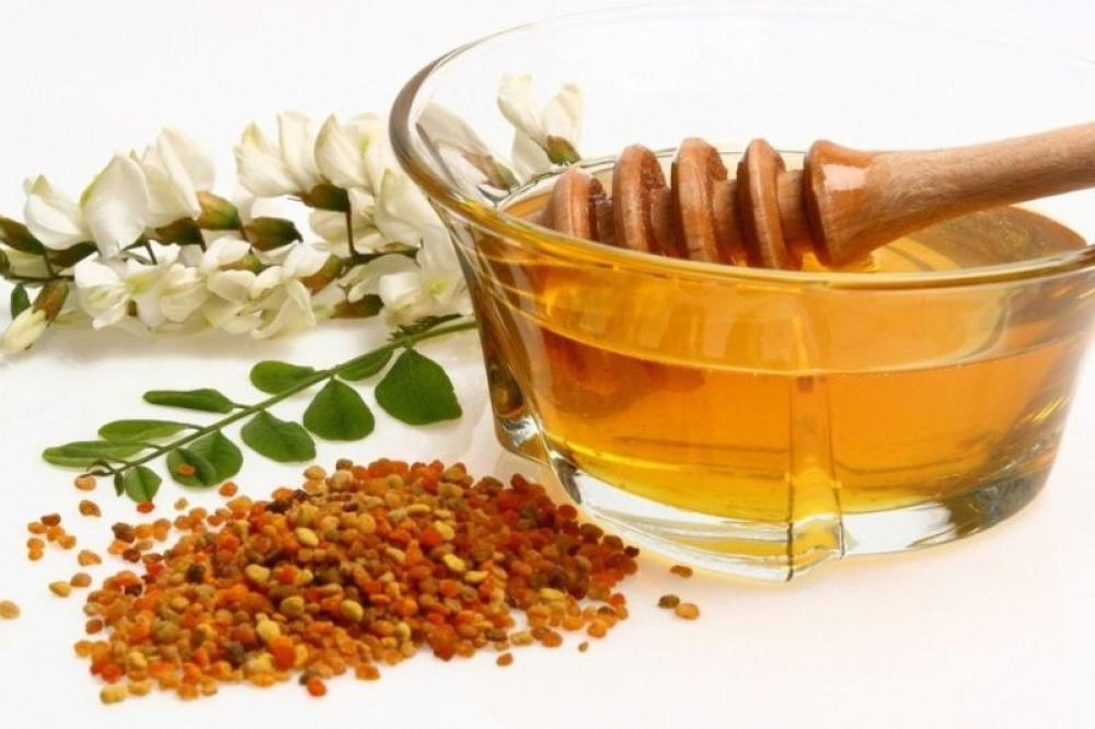 حبوب اللقاح مع العسل