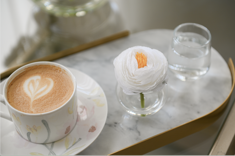 فازة راننكولوس أبيض