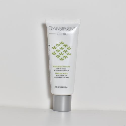 ماسك الماتشا بالشاي الأخضر من transparent clinic