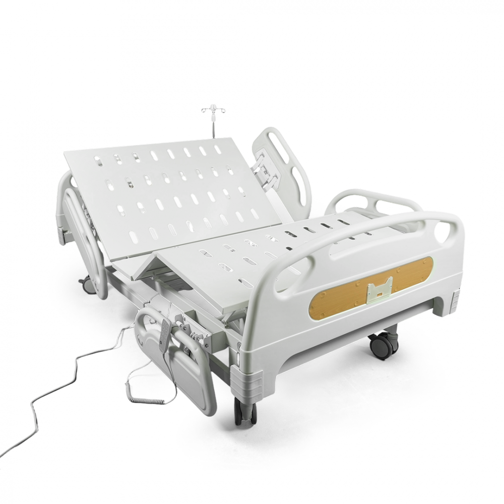 سرير طبي كهربائي 4 حركة جوانب فايبر عرض 120 سم