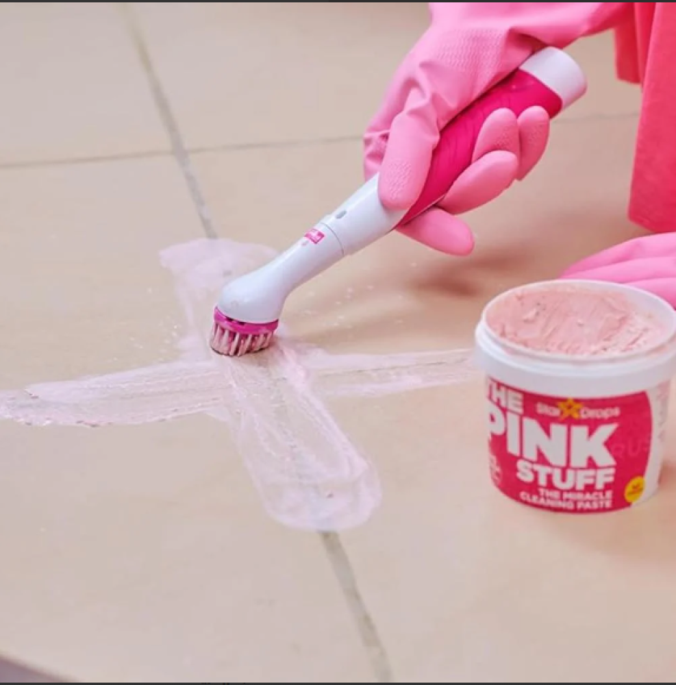 فرشاة تنظيف مزودة بـ4 رؤوس ذا بينك ستاف