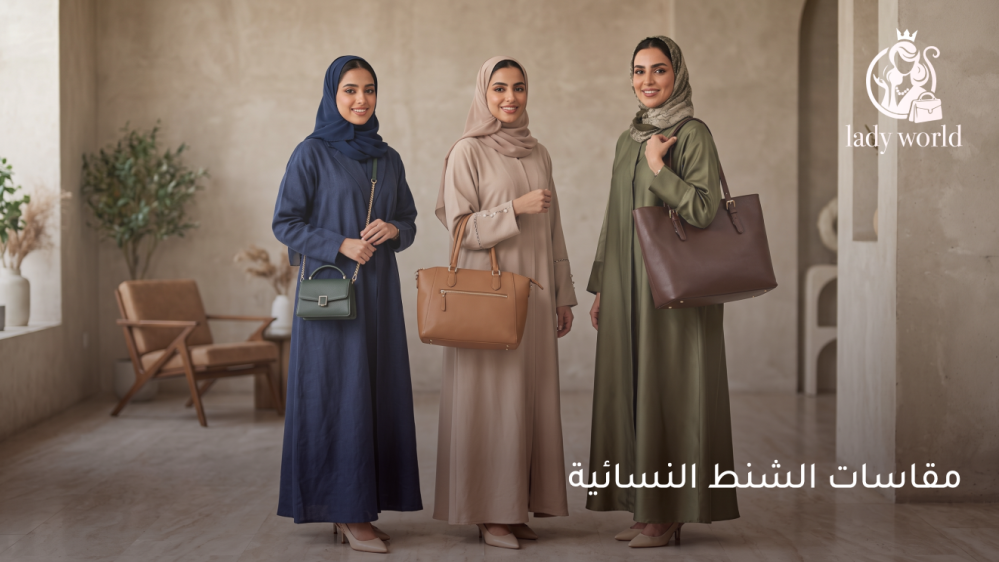 مقاسات الشنط النسائية