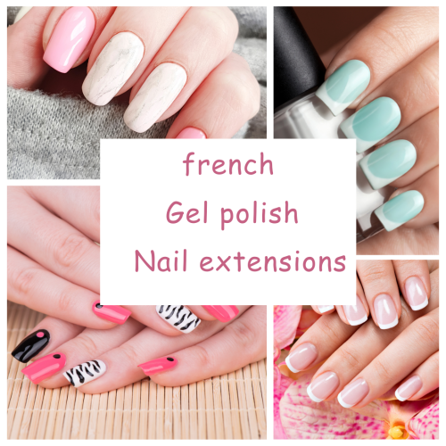 تركيب الاظافر مع اللون -nail extensions
