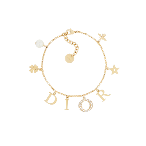Dior - Bracelet Gold-Finish Metal With Pearl And C...
