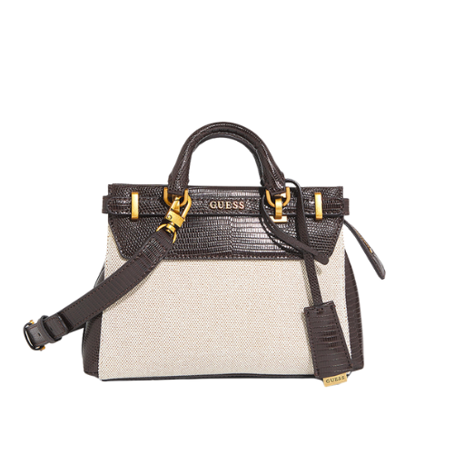 Guess - Croc Textured Top Handle Bag