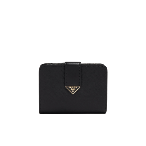 Prada - Small Saffiano And Smooth Leather Wallet