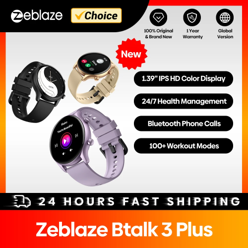 "ساعة ذكية Zeblaze-Btalk 3 Plus".
