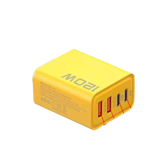 شاحن الحائط السريع 4 منافذ USB