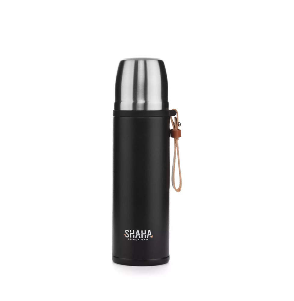 قارورة ماء شاها 450 مل لون اسود Shaha Vacuum Bottle 311115066
