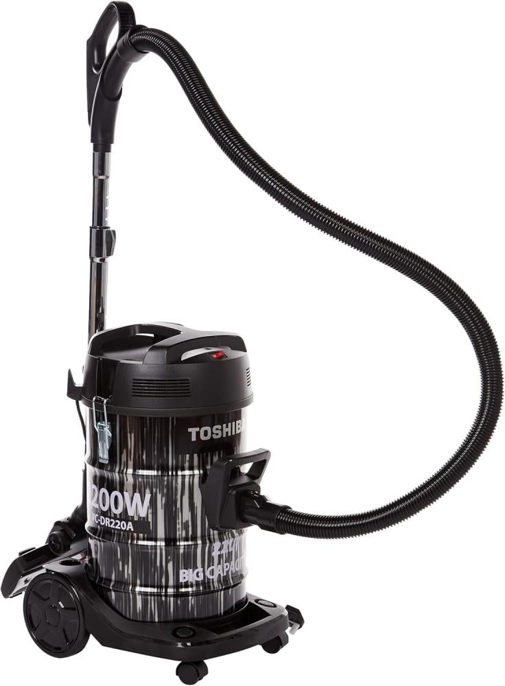 مكنسة توشيبا برميل 22 لتر 2200 واط Toshiba Vaccum Cleaner VC-DR220ABF(G)
