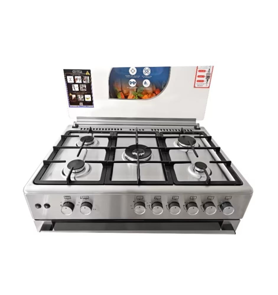 جنرال سوبريم فرن غاز 5 عيون 60×90 سم General Supreme GSF9P50GF-ILF