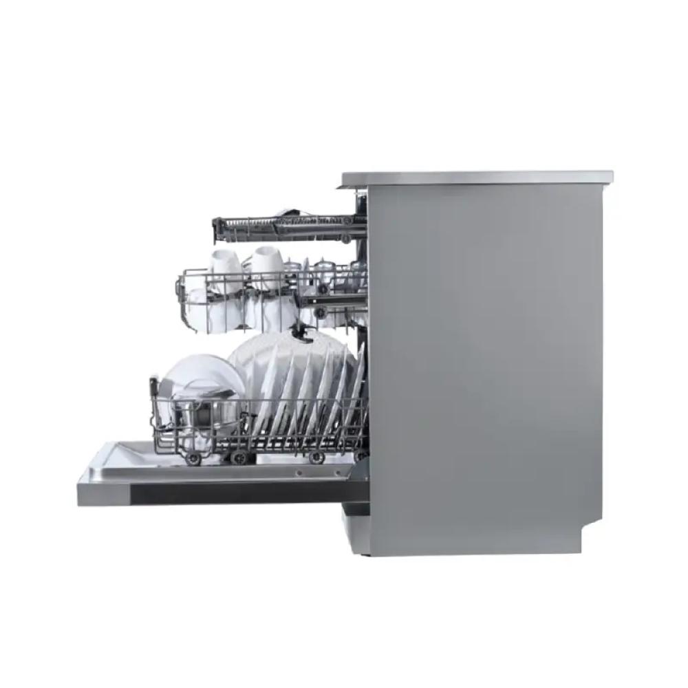 جنرال سوبريم غسالة صحون 8 برامج 14 مكان 3 ارفف سيلفر General Supreme GS9260SSA