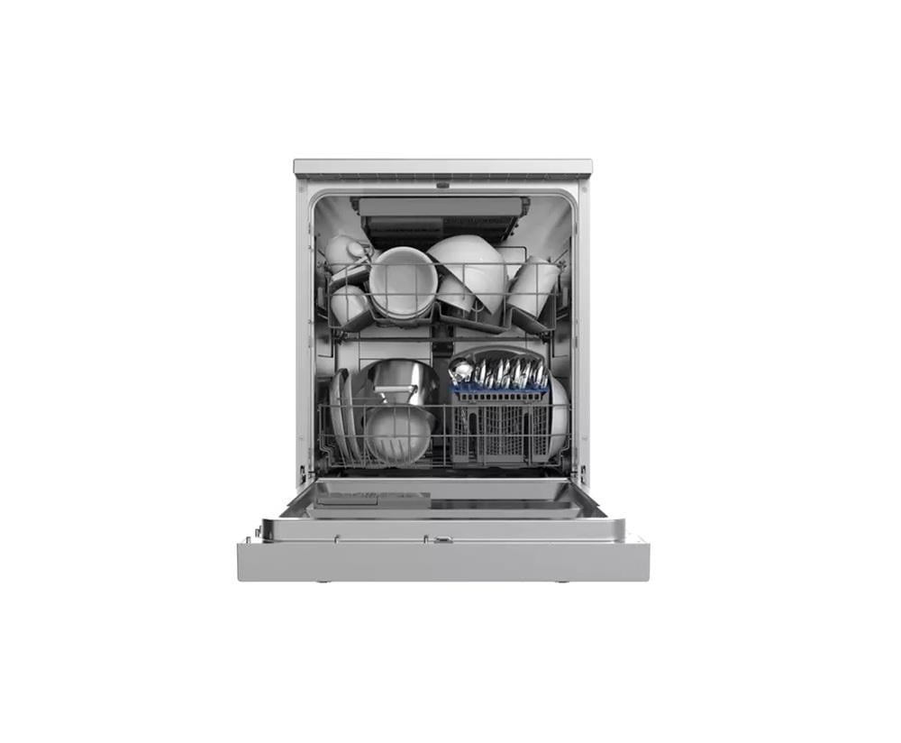 ميديا غسالة صحون 12 مكان 6 برامج 2 رف سيلفر Midea WQP125201CSEG